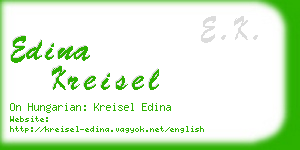 edina kreisel business card
